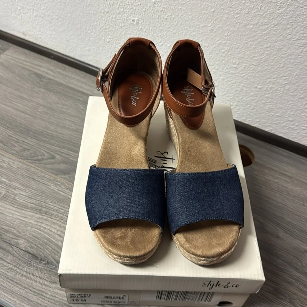 Style & Co Women's Seleeney Wedge Sandals